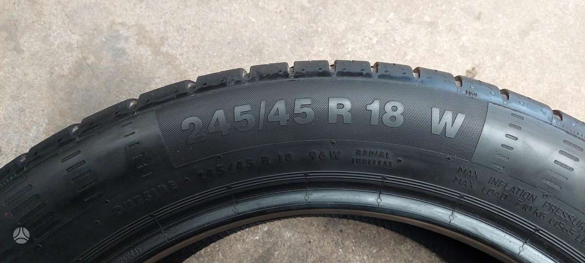 Continental, summer 245/45 R18