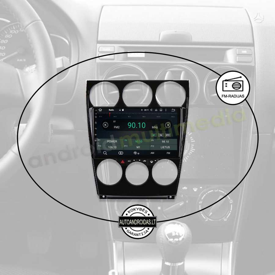 Mazda MAZDA 6 2004-15 Android multimedija WiFi/USB/GPS, multimedia and navigation