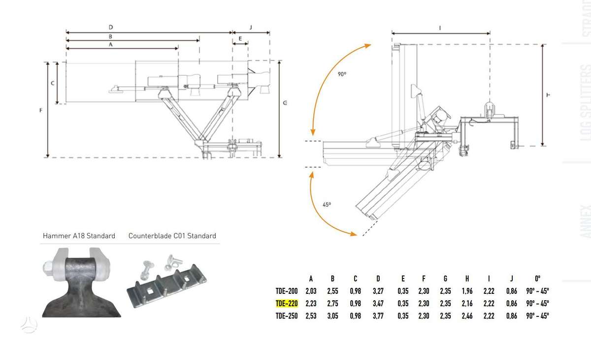 TMC Cancela TDE250, hay mowers / conditioners