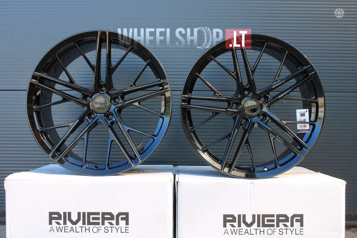 RIVIERA RF4 Gloss Black Flow Formed, light alloy, R20