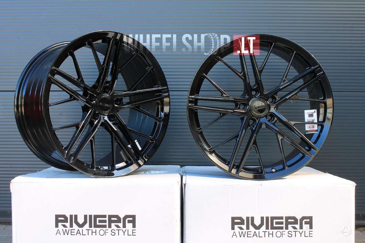 RIVIERA RF4 Gloss Black Flow Formed, light alloy, R20
