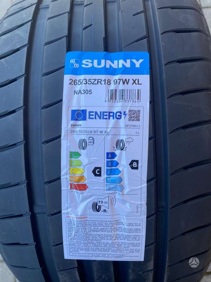 Sunny NA305, летние 265/35 R18