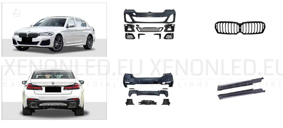 BMW 5 serija bumpers, front grill