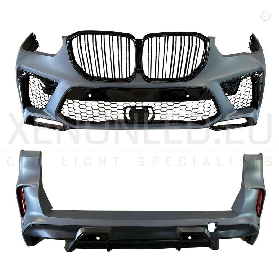 BMW X5 bamperiai, apdailos grotelės