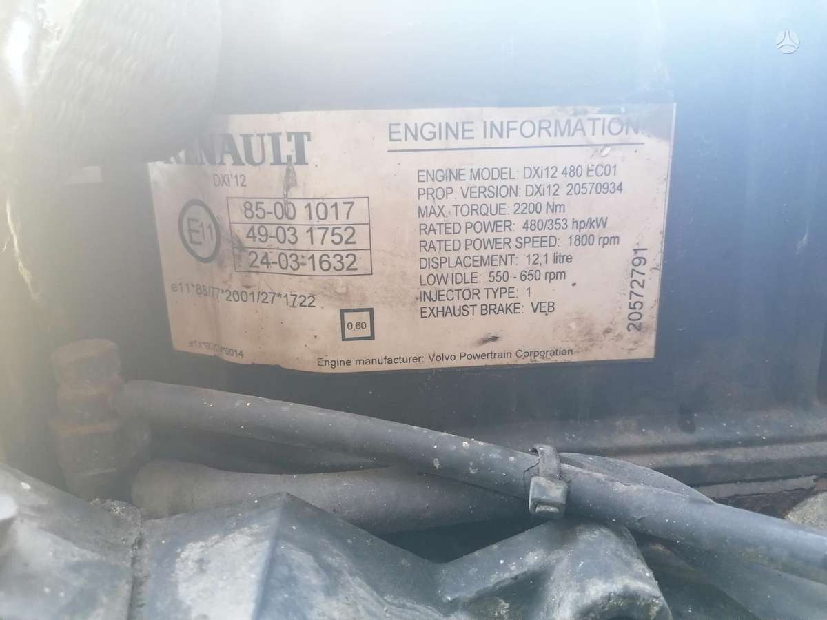 Renault MAGNUM 480, vilkikai