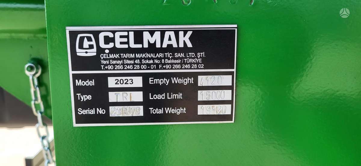 -Kita- CELMAK 15 T puspriekabė, trailers, semitrailers