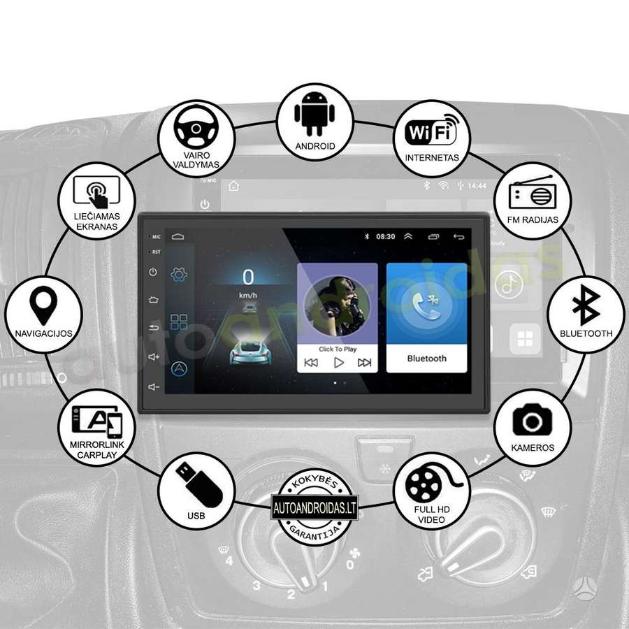 Fiat DUCATO JUMPER BOXER Android multimedija GPS/WiFi/USB/BT, multimedia and navigation