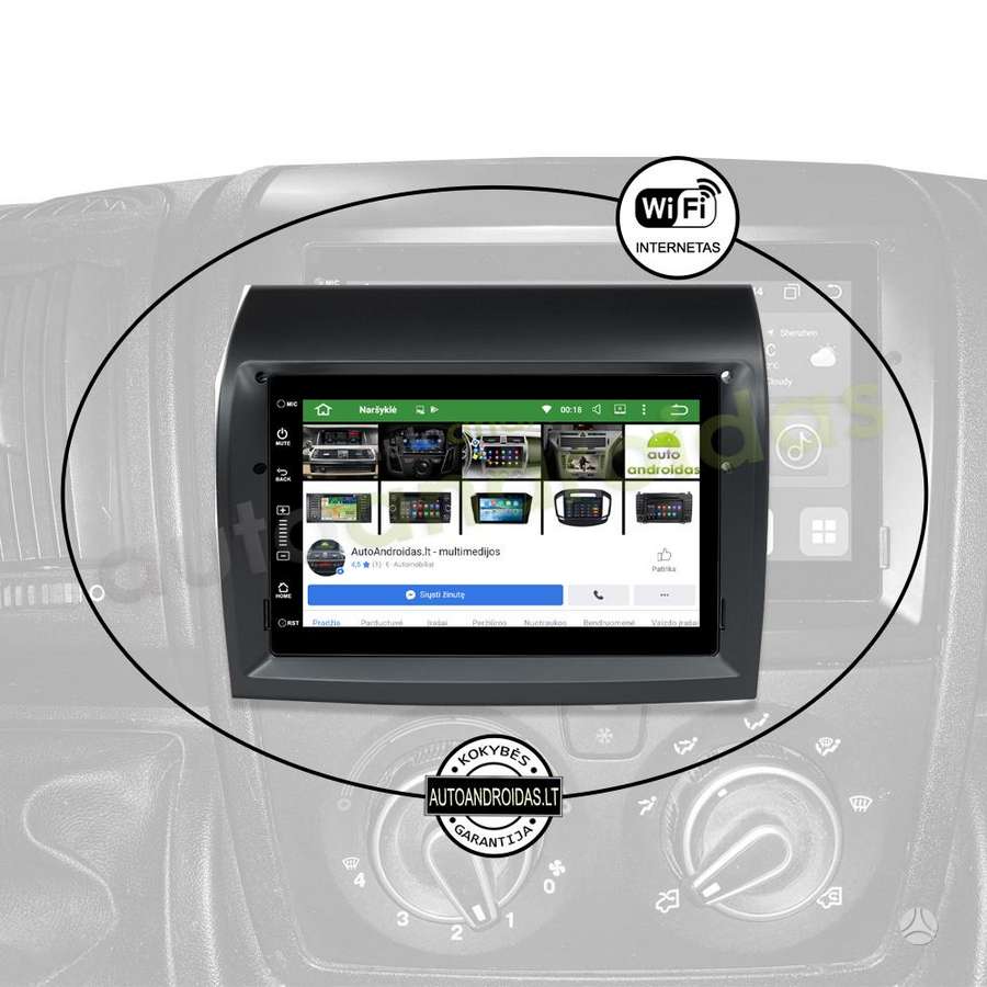 Fiat DUCATO JUMPER BOXER Android multimedija GPS/WiFi/USB/BT, multimedia and navigation