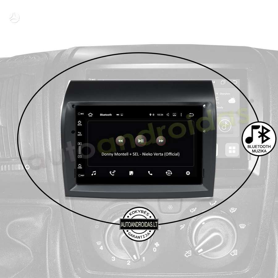 Fiat DUCATO JUMPER BOXER Android multimedija GPS/WiFi/USB/BT, multimedia and navigation