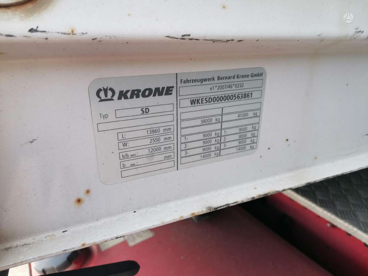 Krone SD27C, užuolaidinės / tentinės