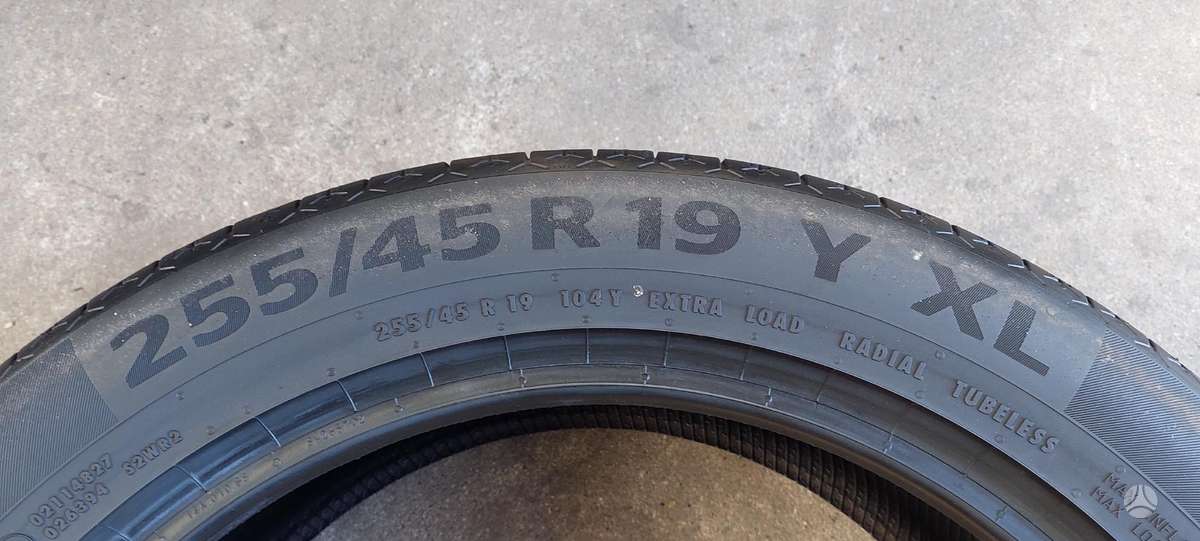 Continental, летние 255/45 R19