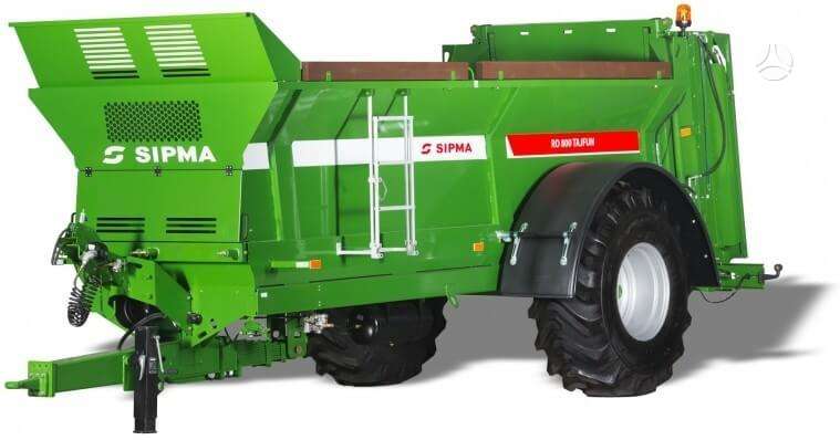 Sipma 8000 kg., manure shakers, compost shredders