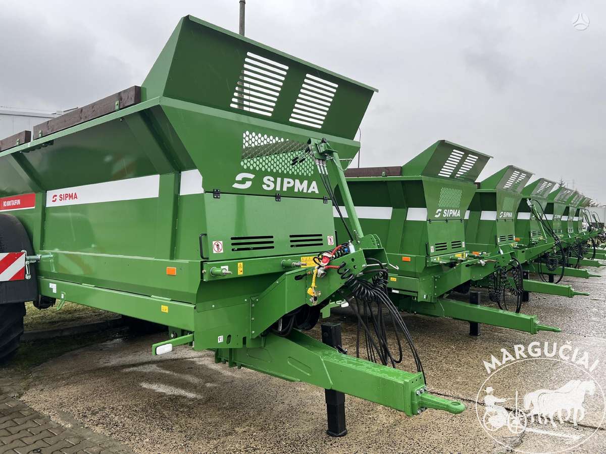 Sipma 8000 kg., manure shakers, compost shredders
