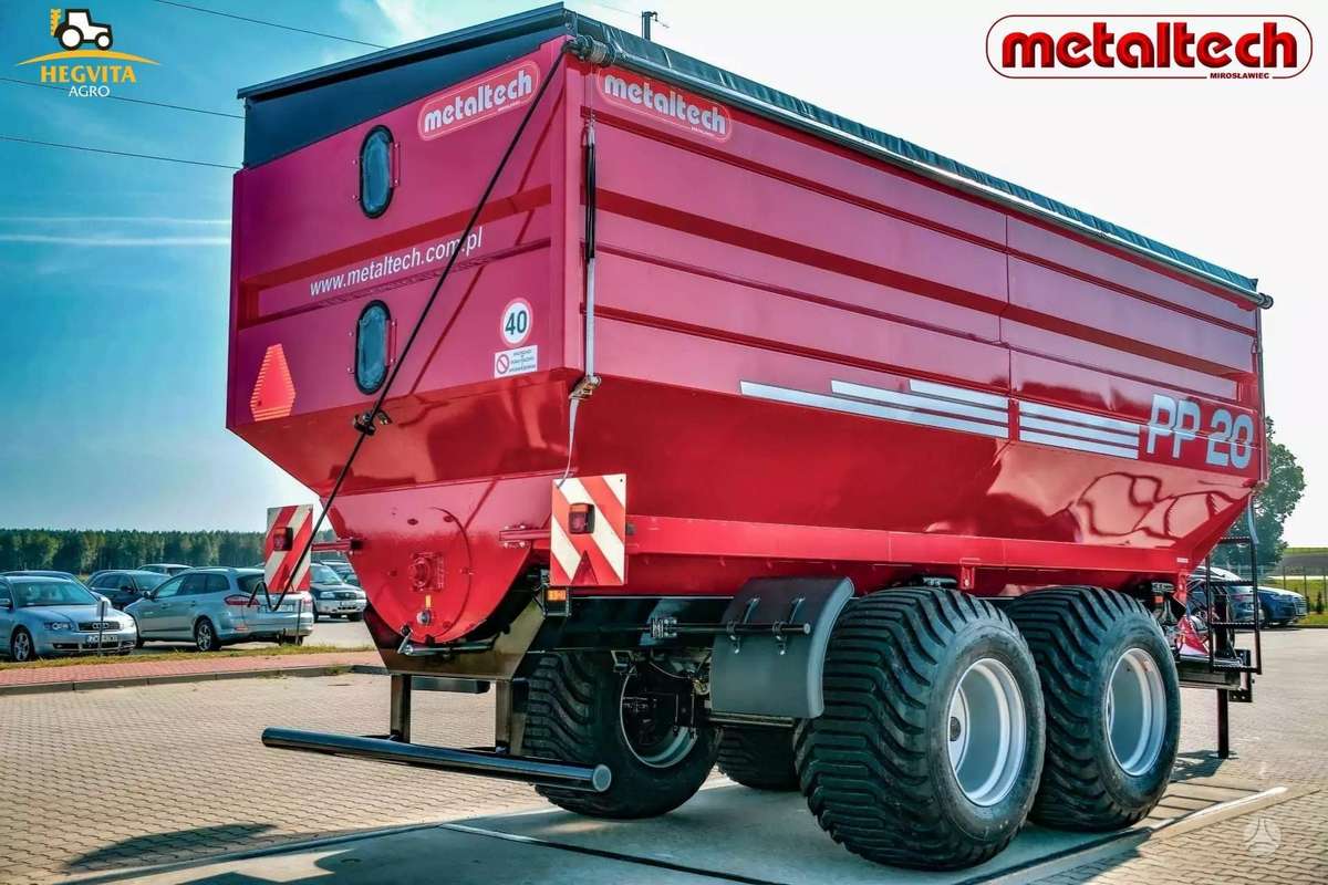 Metaltech PP20 perkrovimo priekaba, прицепы, полуприцепы