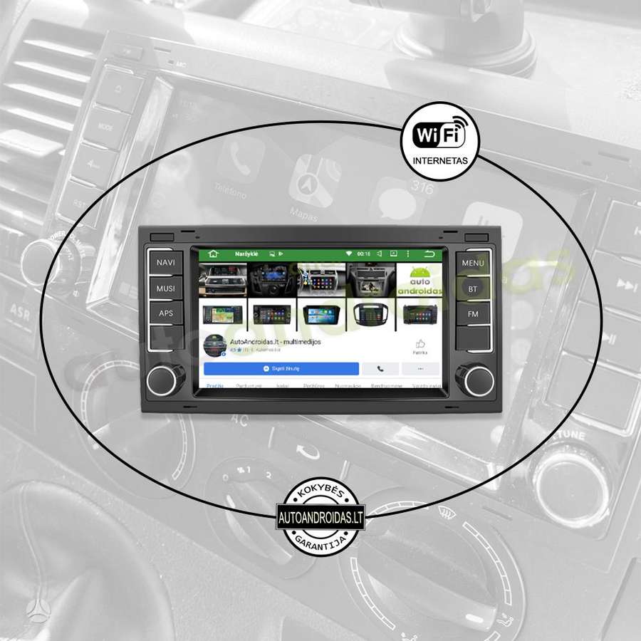 Volkswagen MULTIVAN T5 TRANSPORTER Android multimedija navigacija, multimedia and navigation