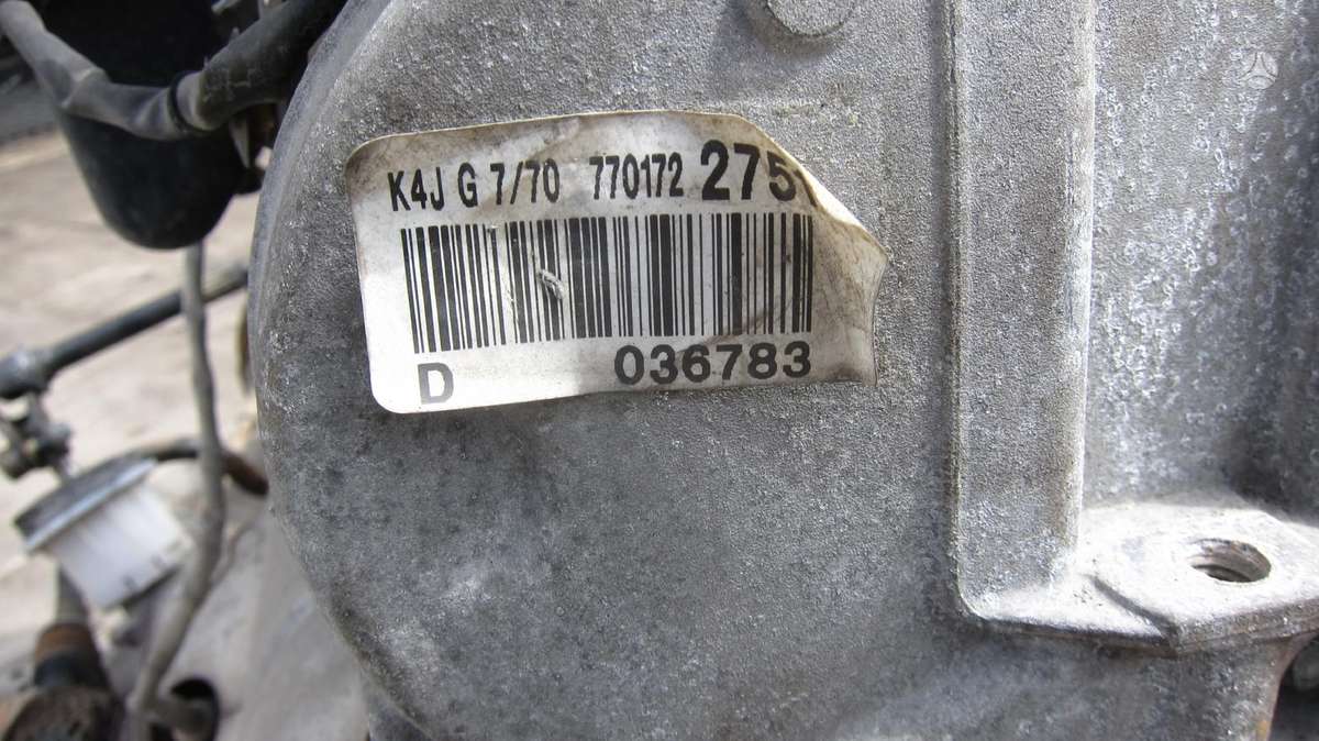 Renault Modus Variklio kodas k4j 770