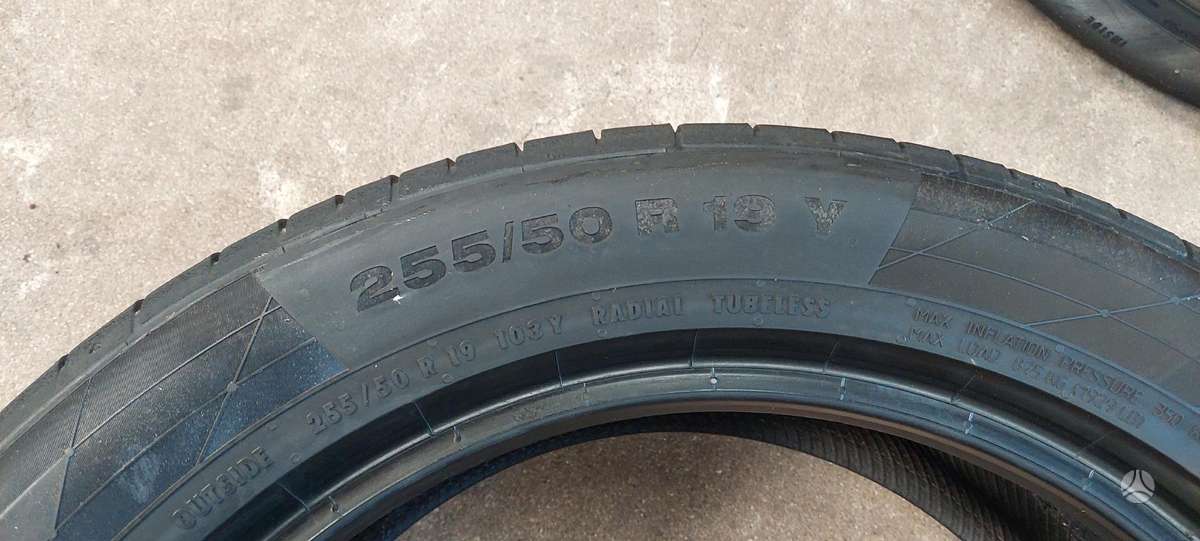 Continental, summer 255/50 R19