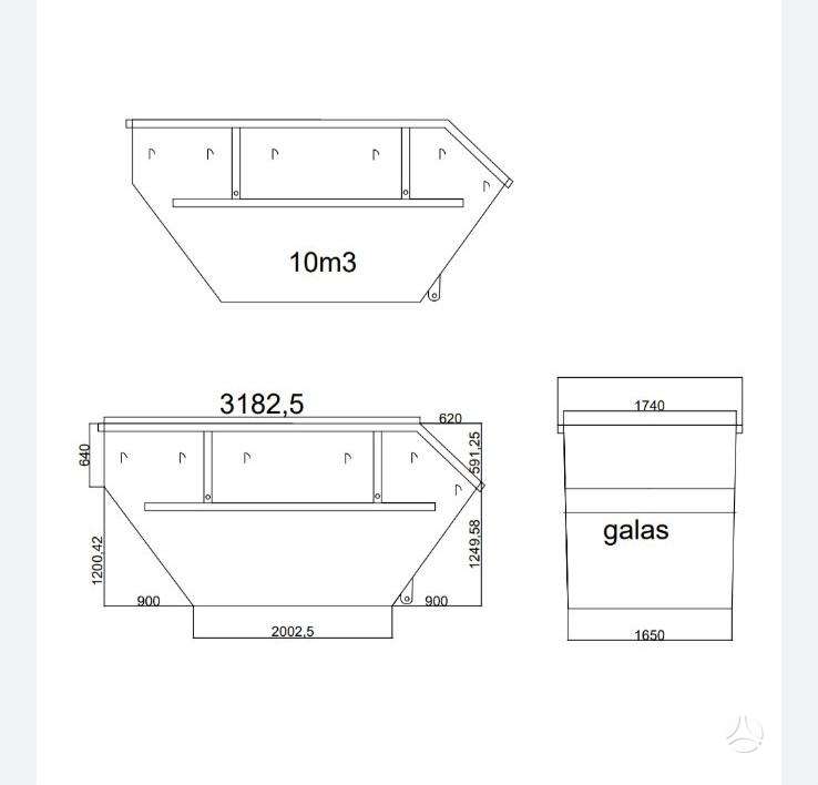 -Kita- Konteineriai, waste containers