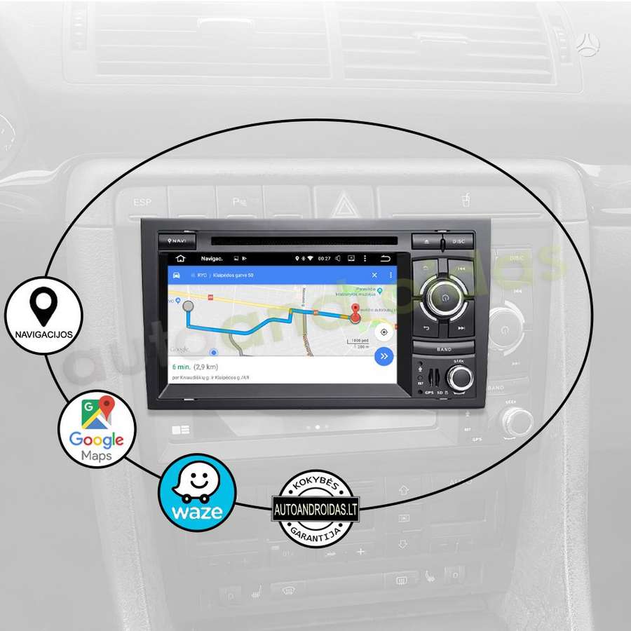 Audi AUDI A4 2002-08 RNS-E Android multimedija navigacija 2DIN auto magnetola, multimedia and navigation