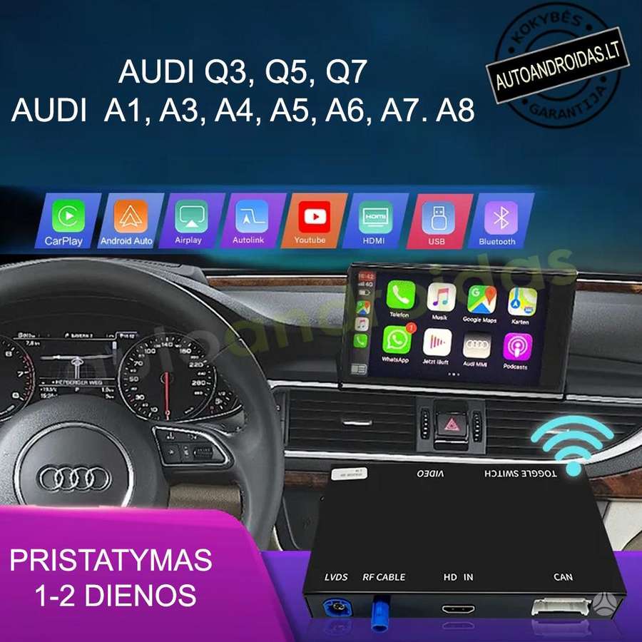 Audi AUDI CARPLAY, ANDROID AUTO integracija org. multimedijoje, multimedia and navigation