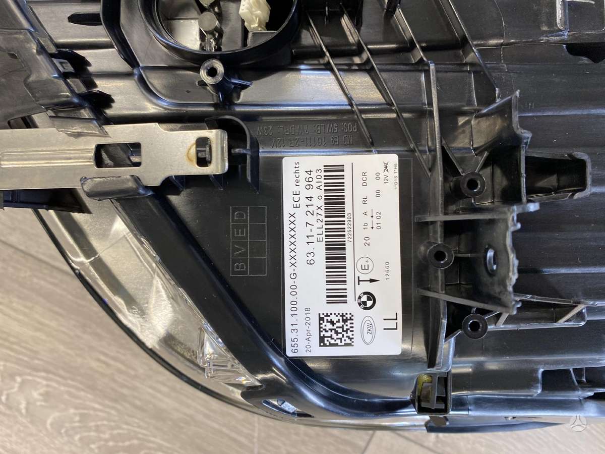 BMW 5 serija žibintai