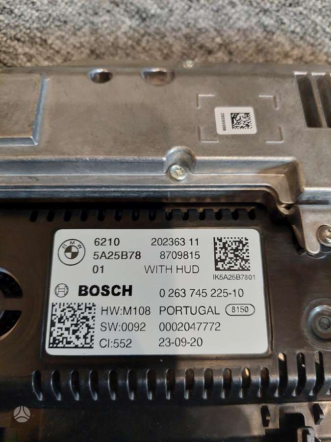 BMW X3, 8643184, engine cradle, electrical wiring, computer