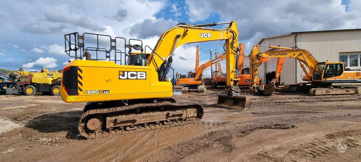 JCB 220X LC, ekskavatoriai
