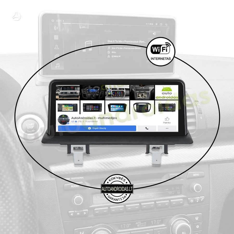 BMW BMW 1 (E81 E87 E88) 2005-11 Android multimedija automagnetola, multimedia and navigation
