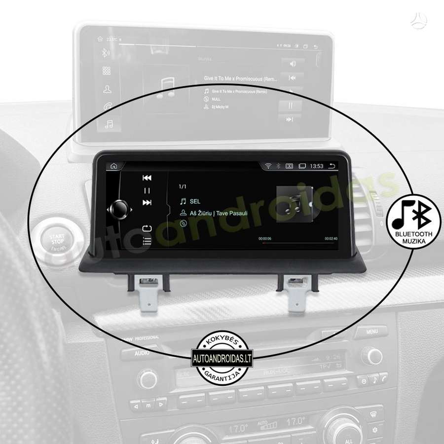 BMW BMW 1 (E81 E87 E88) 2005-11 Android multimedija automagnetola, multimedia and navigation