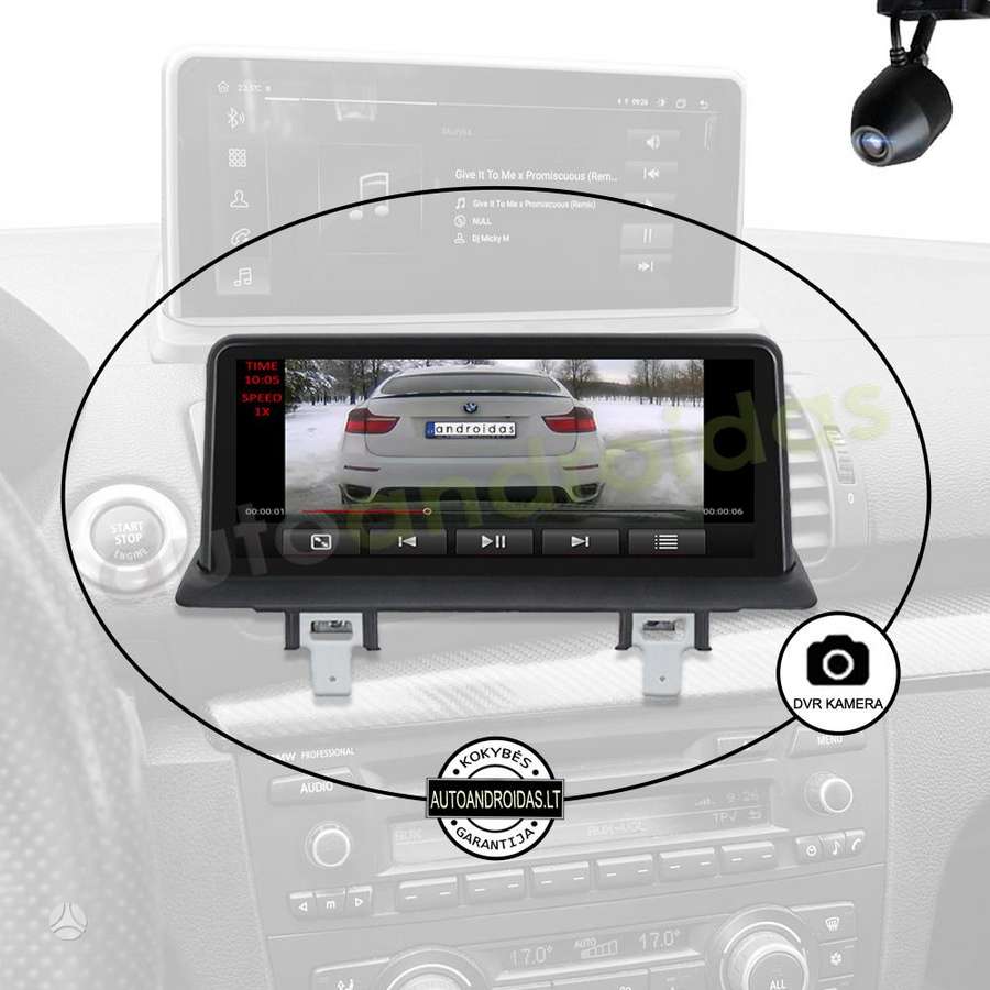 BMW BMW 1 (E81 E87 E88) 2005-11 Android multimedija automagnetola, multimedia and navigation