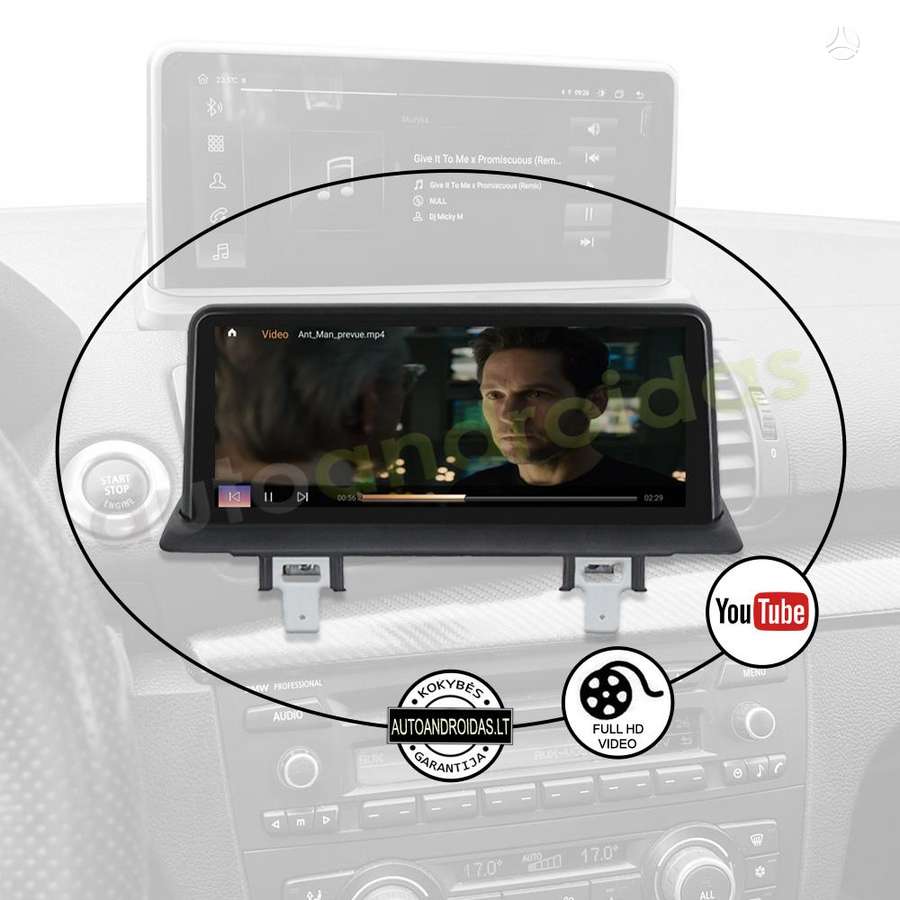 BMW BMW 1 (E81 E87 E88) 2005-11 Android multimedija automagnetola, multimedia and navigation