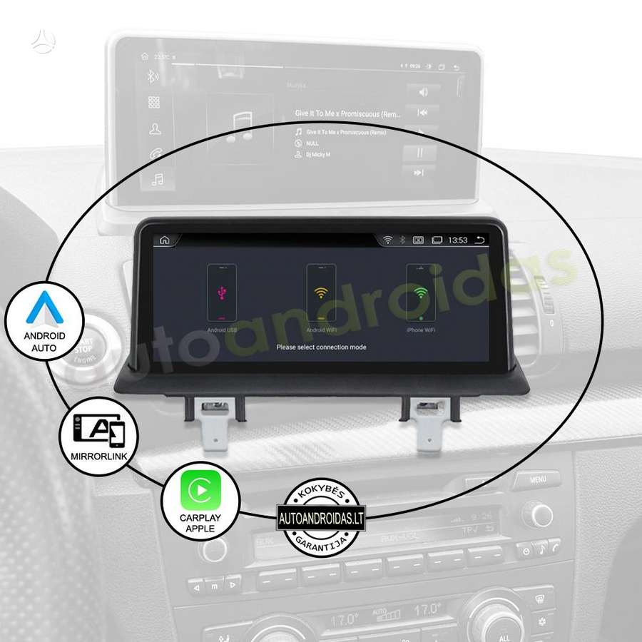 BMW BMW 1 (E81 E87 E88) 2005-11 Android multimedija automagnetola, multimedia and navigation
