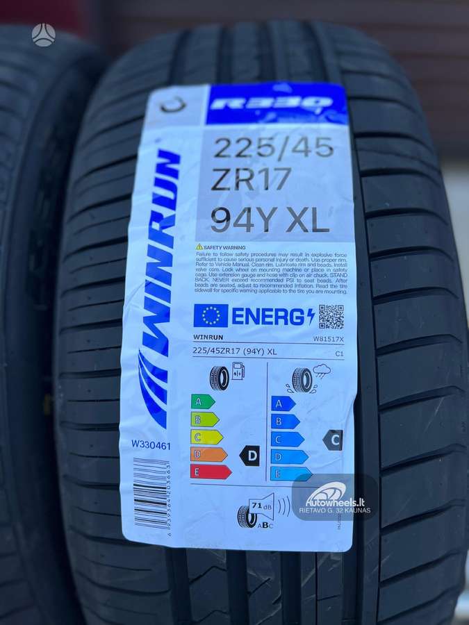 Winrun R330, летние 225/45 R17