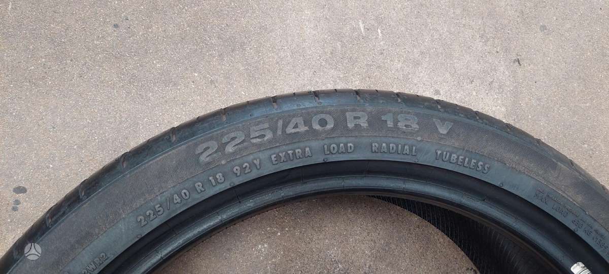 Continental, summer 225/40 R18