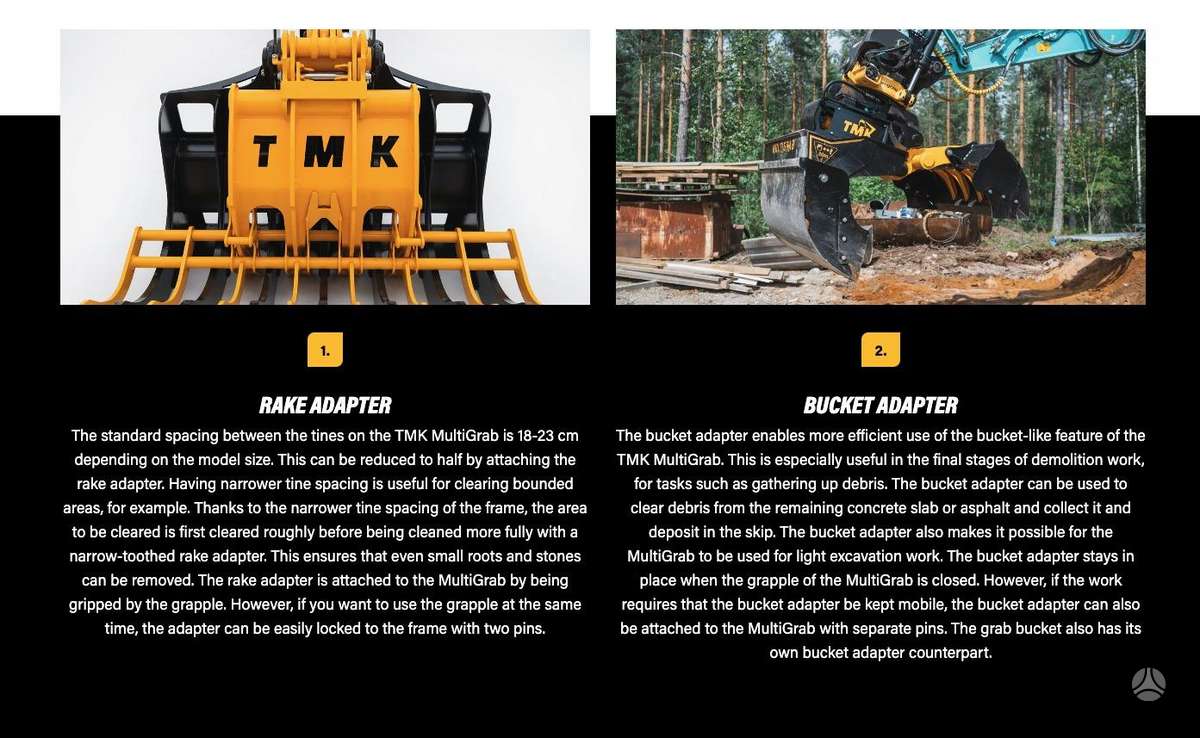 TMK MULTIGRAB Griebtuvas,šakės, other forestry equipment / accessories