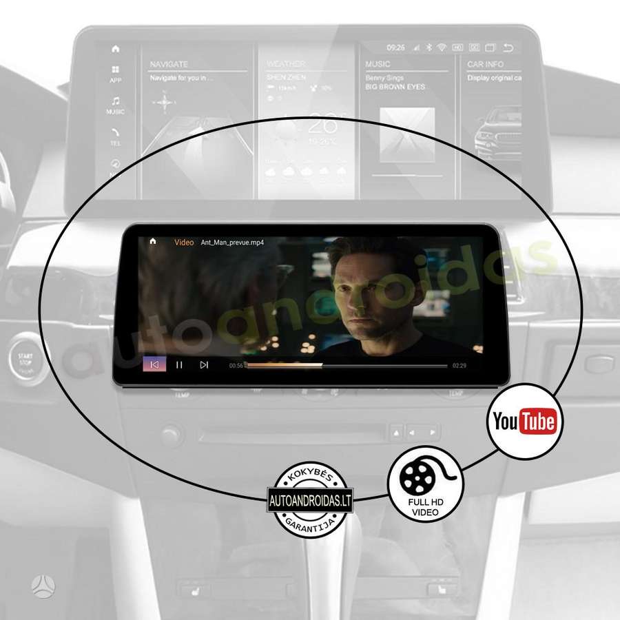 BMW BMW 5 E60 E61 3 E90 E91 2003-12 Android multimedija navigacija 12, мультимедиa с навигацией
