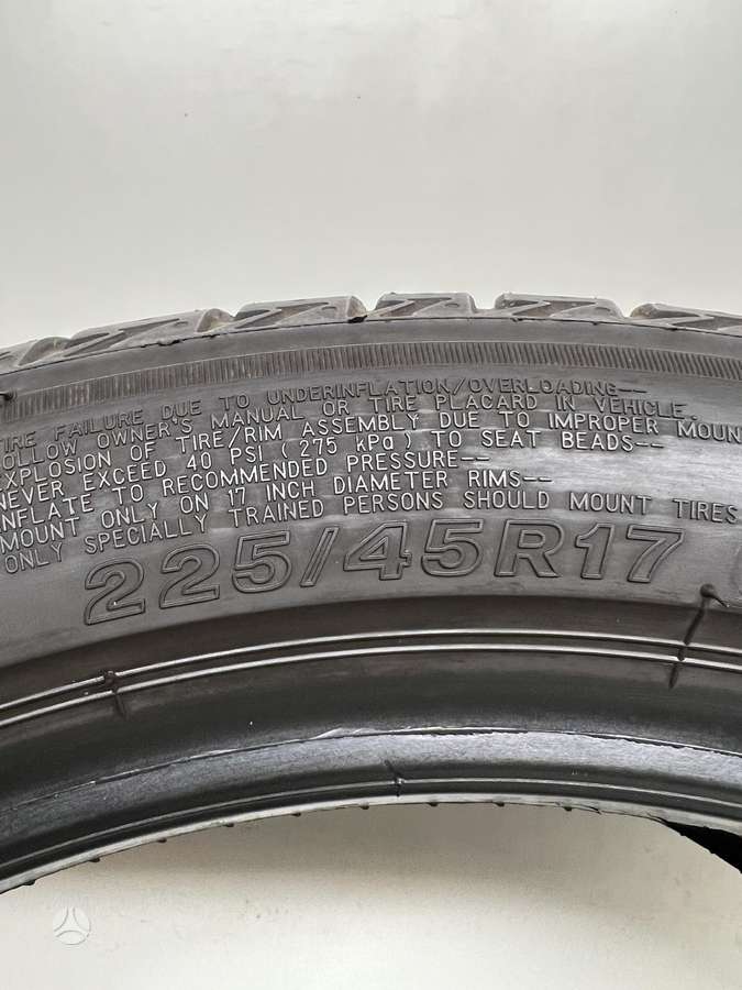 Bridgestone Turanza T005 95%, summer 225/45 R17