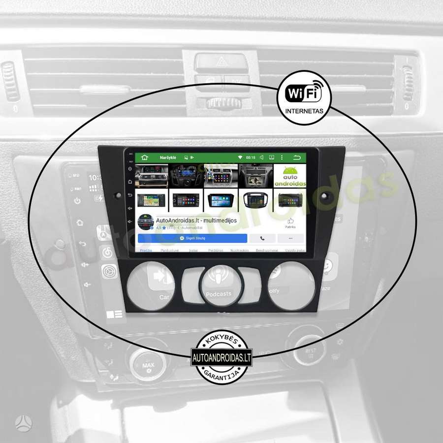 BMW BMW 3 E90 E91 E92 2004-13 Android multimedija automagnetola, multimedia and navigation