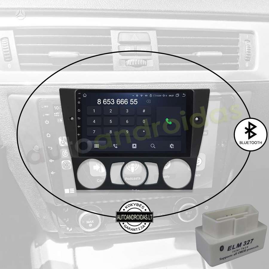BMW BMW 3 E90 E91 E92 2004-13 Android multimedija automagnetola, multimedia and navigation