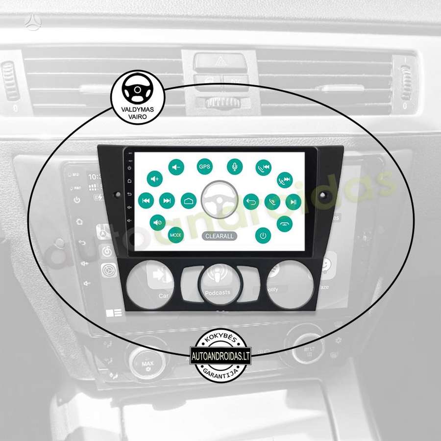 BMW BMW 3 E90 E91 E92 2004-13 Android multimedija automagnetola, multimedia and navigation