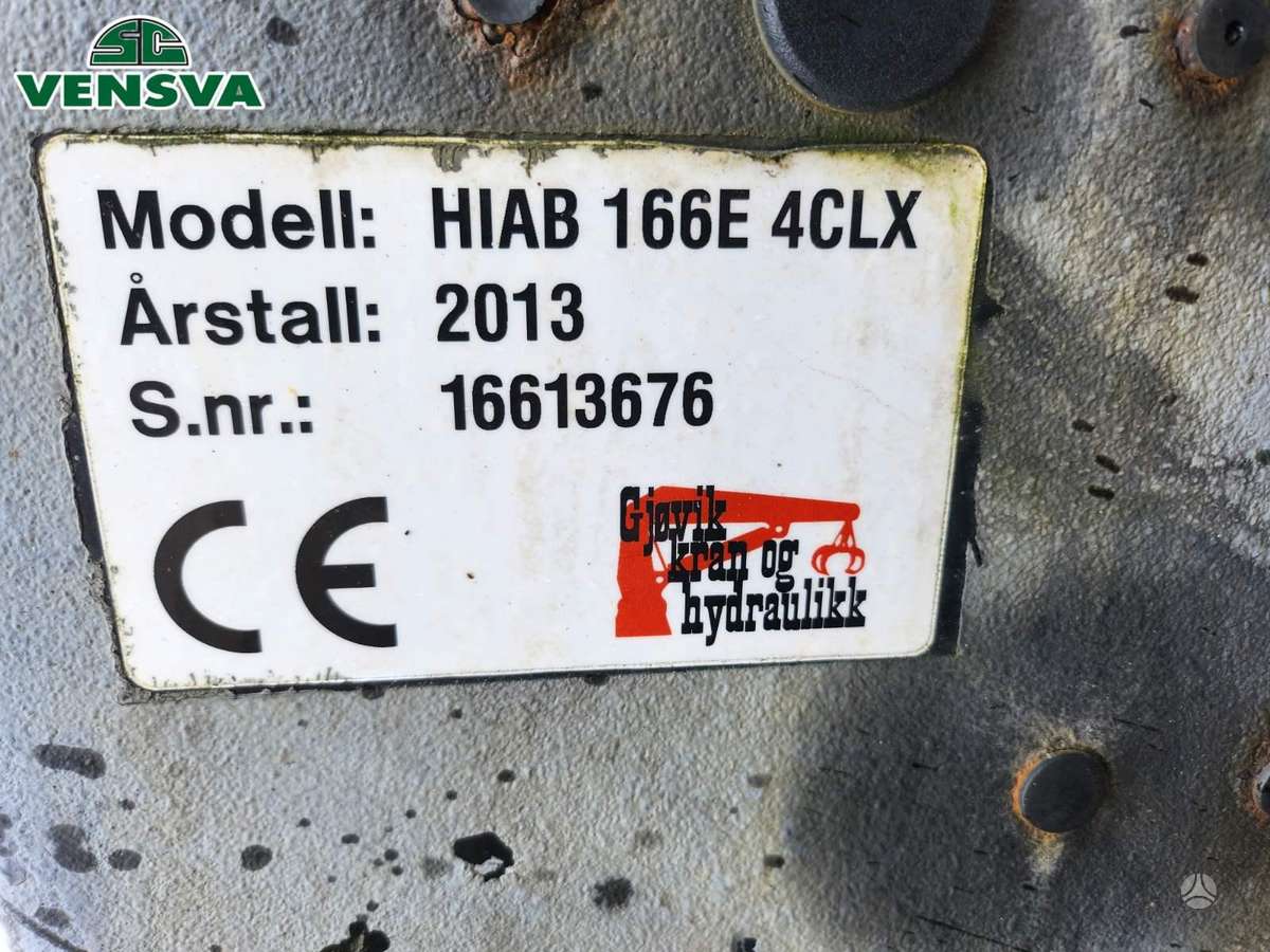 HIAB 166 E-4 CLX WITH REMOTE CONTRO, krāni / manipulatori