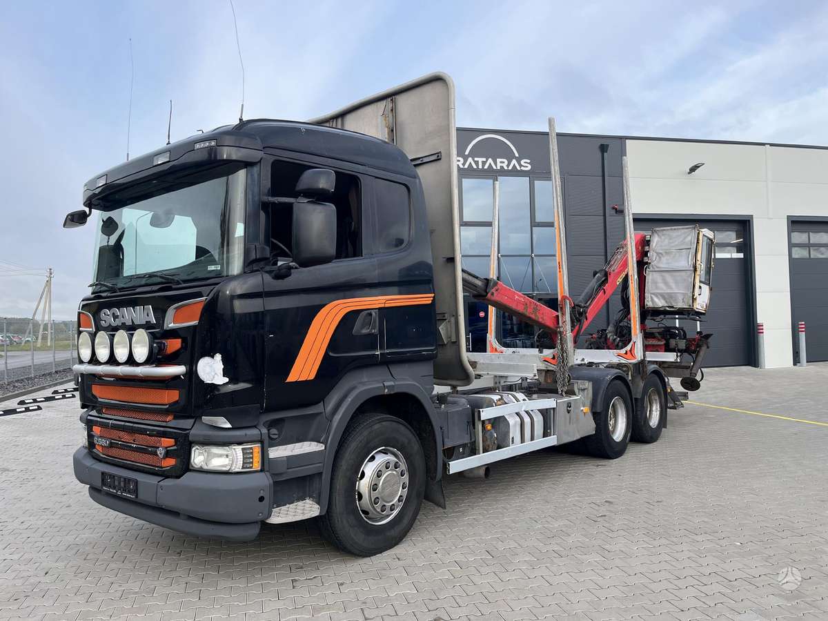 Scania R560 V8, timber trucks