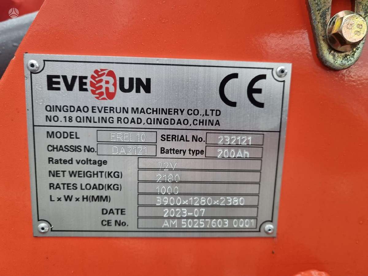EVERUN EREL10 elektra, self-propelled loaders