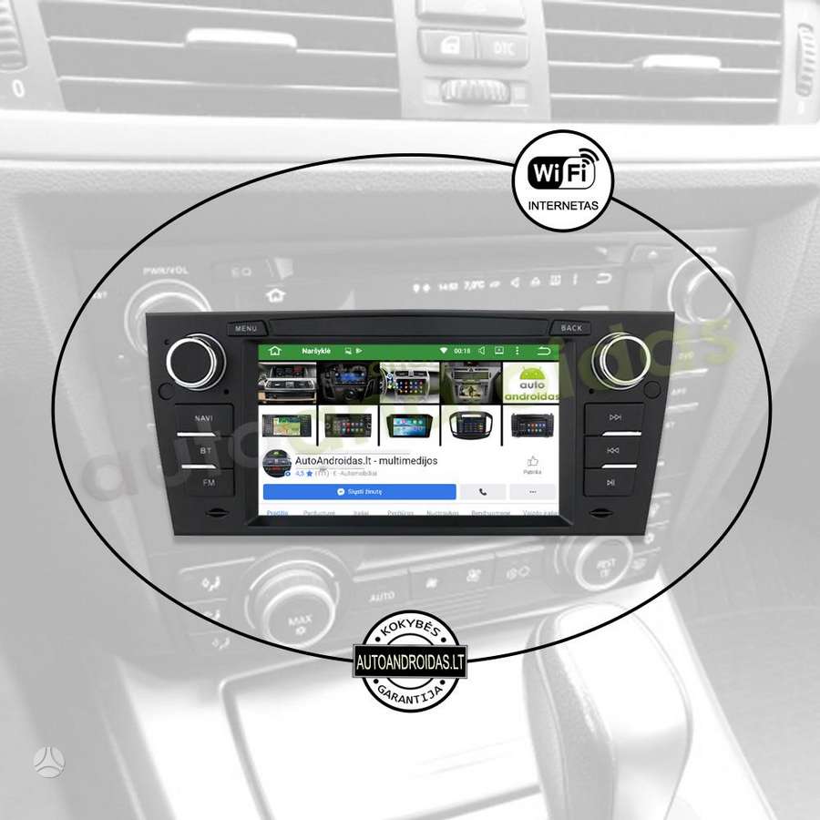 BMW BMW 3 E90 E91 E92 2004-13 Android multimedija automagnetola, мультимедиa с навигацией
