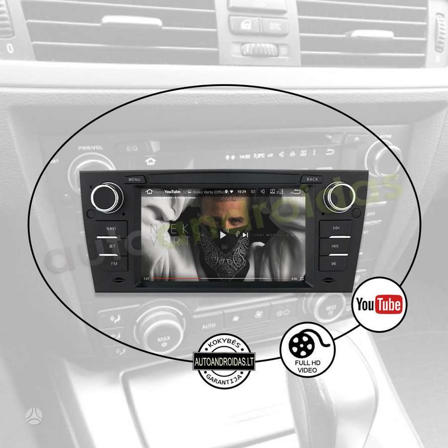 BMW BMW 3 E90 E91 E92 2004-13 Android multimedija automagnetola, multimedija su navigacija
