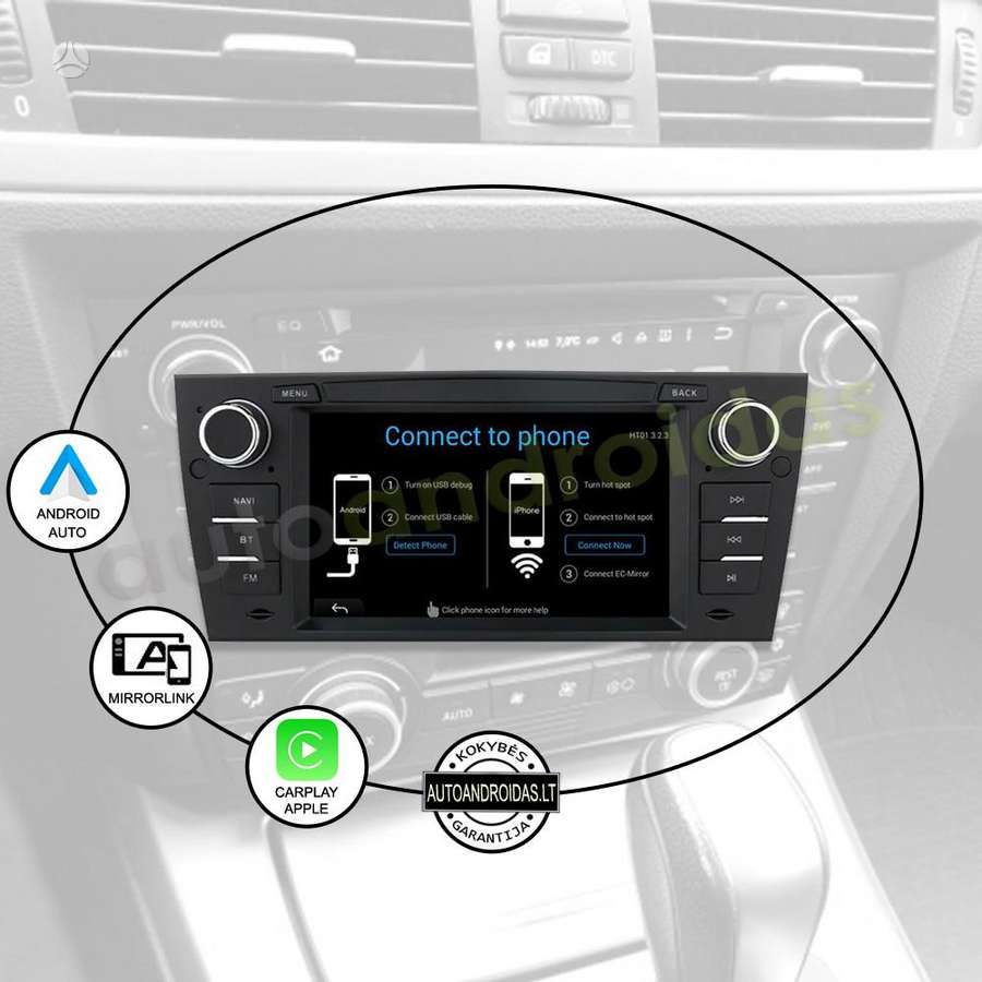 BMW BMW 3 E90 E91 E92 2004-13 Android multimedija automagnetola, multimedija su navigacija