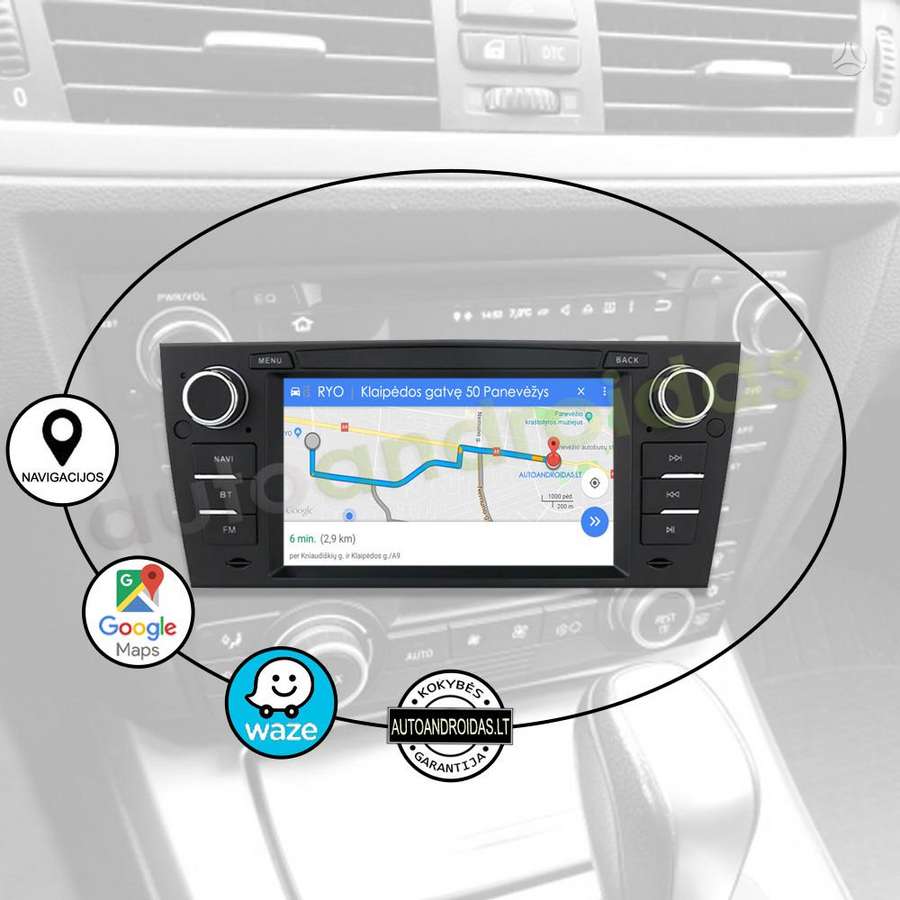 BMW BMW 3 E90 E91 E92 2004-13 Android multimedija automagnetola, multimedija su navigacija