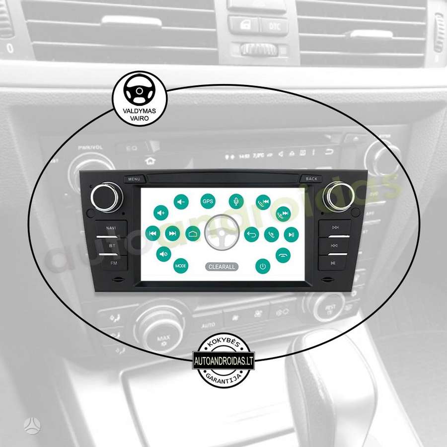 BMW BMW 3 E90 E91 E92 2004-13 Android multimedija automagnetola, multimedija su navigacija