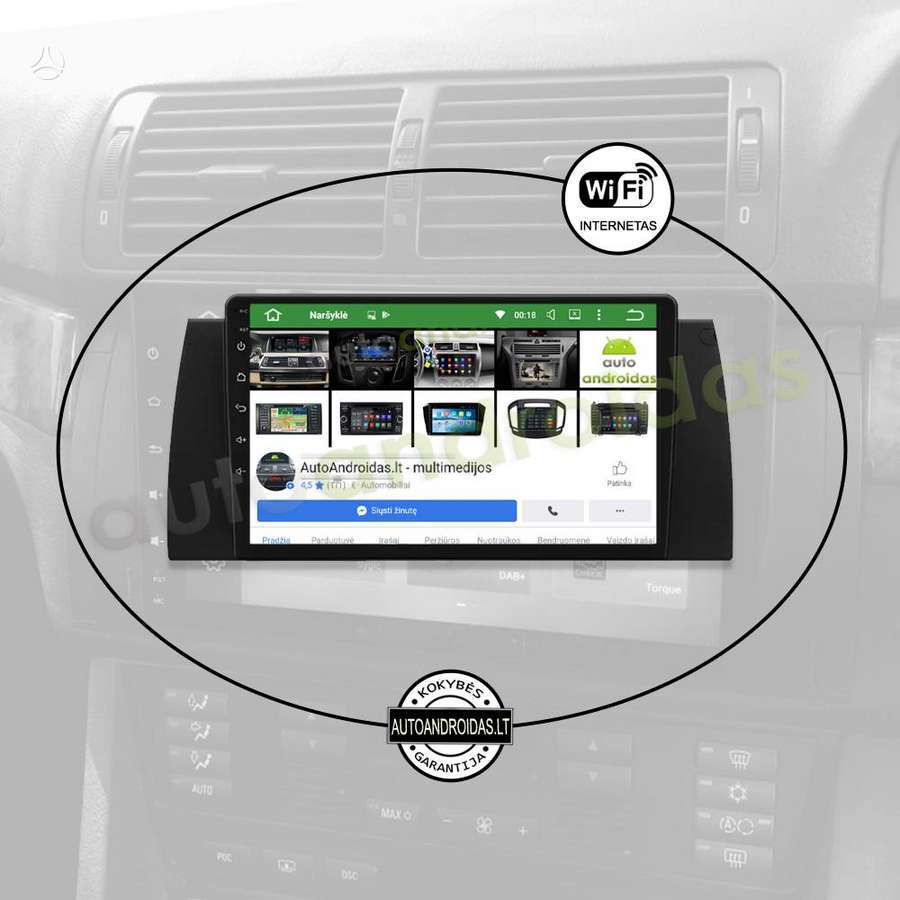 BMW BMW 5 E39 BMW X5 E53 1995-07 Android multimedija automagnetola, multimedia and navigation