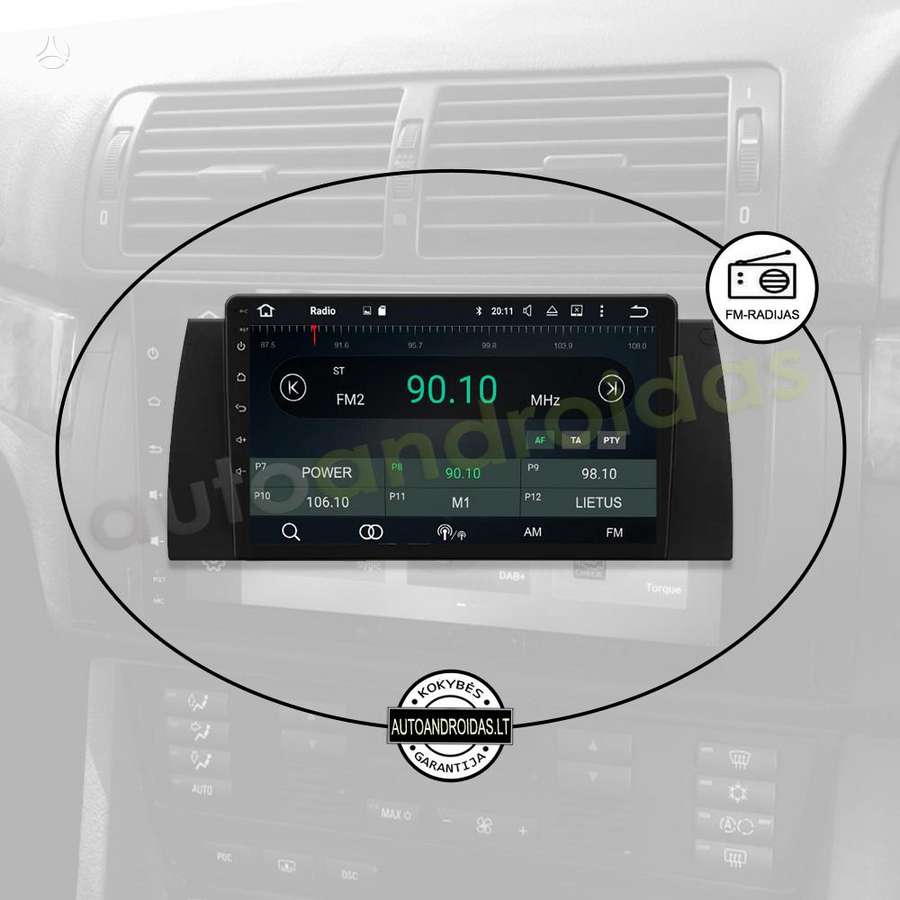 BMW BMW 5 E39 BMW X5 E53 1995-07 Android multimedija automagnetola, multimedia and navigation